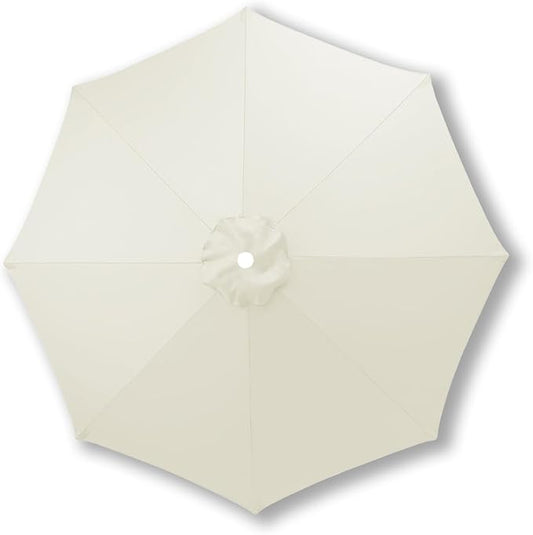 10ft/9ft/7.5ft Patio Umbrella Replacement Canopy for 6/8 Ribs, Outdoor Market Patio Table Umbrella Top Canopy Cover for Backyard Garden Courtyard Swimming Pool