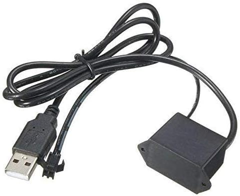 ABALDI DC 5V Portable USB El Wire Neon Strip Light Driver EL Tape Controller EL Panel Driver Unit Inverter(DC-5V)
