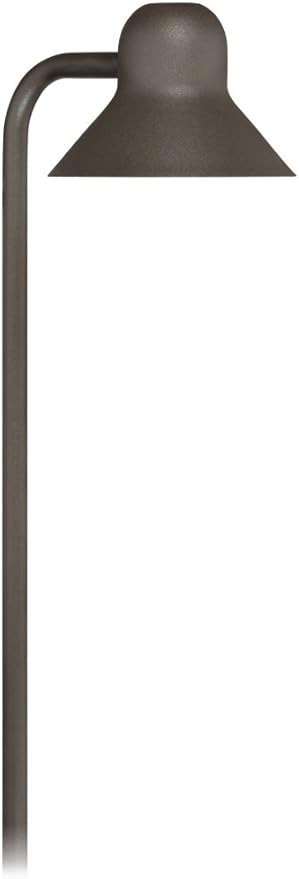 John Timberland Jayce 18 1/2" High Modern Outdoor Landscape Path Light Porch House Exterior Outside LED Bulb Weatherproof Brown Bronze Finish Aluminum Metal Shade Front Door Patio Garage Home