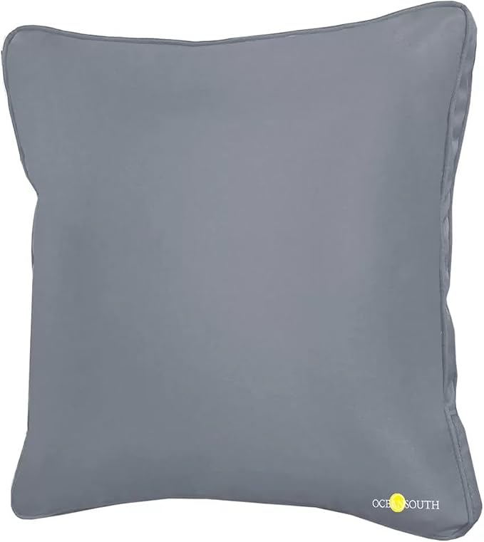 Oceansouth Boat Deck Pillow/Outdoor Waterproof Throw Pillow (White, 20 x 20) Cushion Outdoor Furniture Lumbar Back for Chair Patio seat Cover Chairs Home Decor Pillows Waterproof Bed Cases Garden