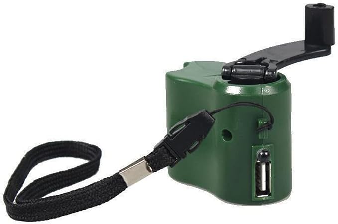 Hand Crank Generator, 5V USB Hand Crank Charger for Cell Phone, Emergency Camping Outdoor Mobile Phone Charging