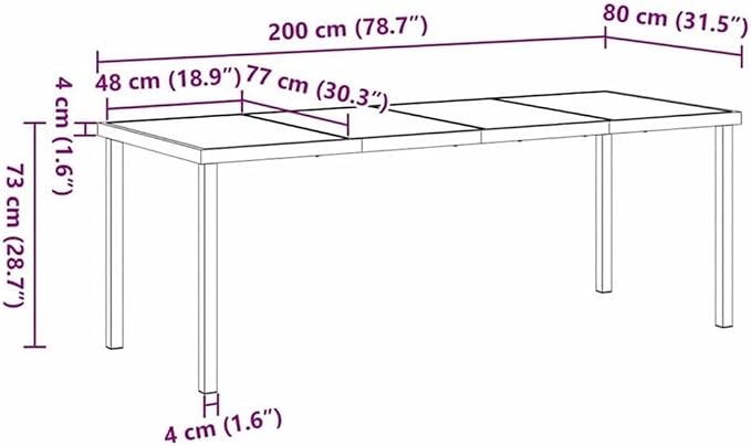 Afuera Living 7-Piece Patio Dining Set, Powder-Coated Steel Frame, Black Finish, UV-Resistant Materials, Includes Rectangular Table and Armrest Chairs, Outdoor Garden or Patio Furniture for 6-Person