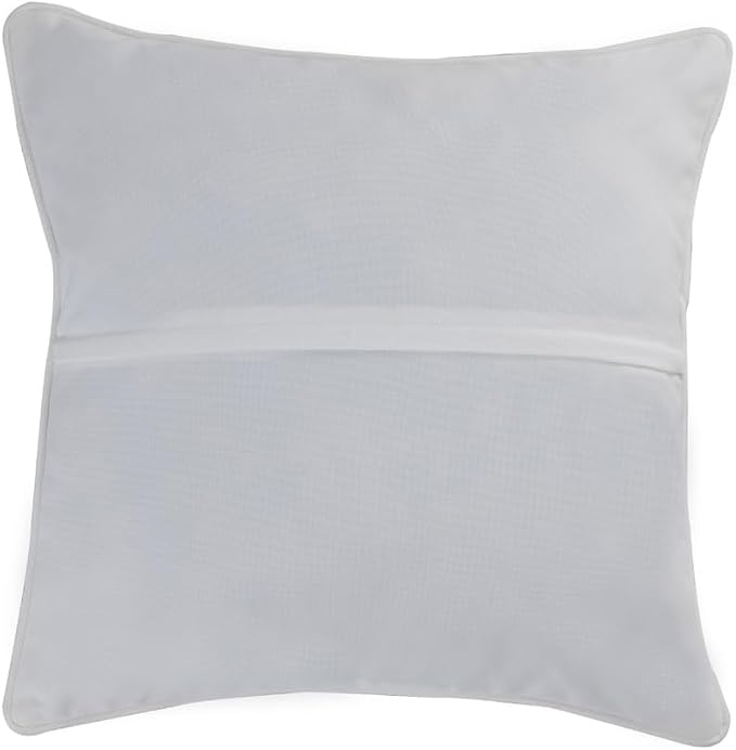 East Green 14 x 14 Waterproof Outdoor Pillow with Insert, Soft Blue Stripe - Premium Olefin Outdoor Accent Pillow for Patio Furniture