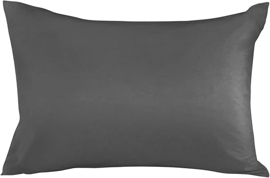 Outdoor Waterproof Throw Pillow Covers Set of 2 Dark Grey Pattern Lumbar Pillowcases 20x12 Inches Pure Colour Patio Decorative Pillows Cushion Case Patio Pillows for Couch Bed Chair Garden