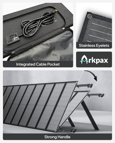 Core 300W Solar Generator with 200W Panel, 600W Peak Backup LiFePO4 192Wh Portable Power Station with 120V AC Outlet for Camping Outdoor