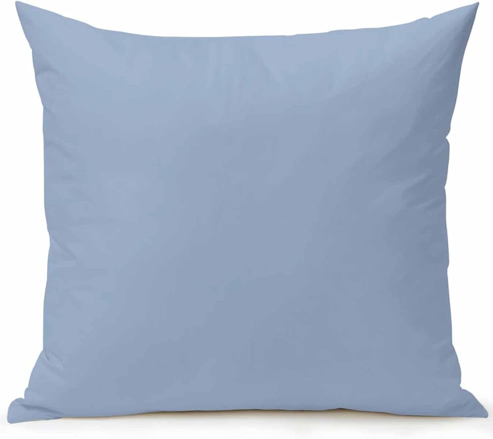 Vandarllin Waterproof Outdoor Pillow 1 Pack Solid Color Decorative Throw Pillows Cover & Insert 18x18 Inch Pillowcase Light Blue Square Pillows for Couch Sofa Bed Patio Furniture Indoor Outdoor