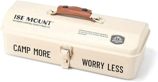 HUIOP Outdoor Tools Storage Box Portable Camping Picnic Hand Box Metal Tools Storage Box with Handle Sundries Storage Box