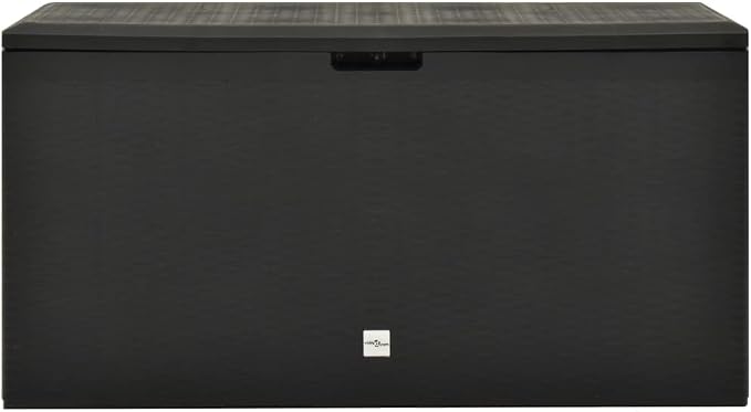 Deck Box Large Outdoor Storage for Patio Furniture, PP Garden Tools, Pool Supplies,Outdoor Backyard Patio Storage Deck Box Container, Anthracite 44.9"x18.5"x23.6"