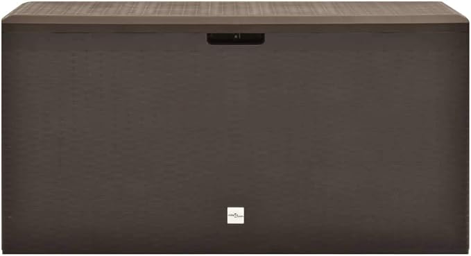 Patio Storage Box Brown Patio Garden Outdoor Storage Container, Furniture Deck box 44.9"x18.5"x23.6" (Weight:16.56 lbs)