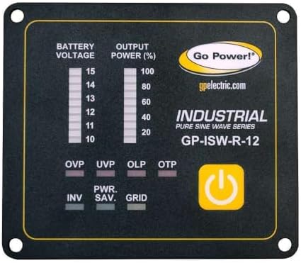 Go Power! 79999 GP-ISW-R-12 Industrial Pure Sine Wave Inverter Remote - 12 Volt