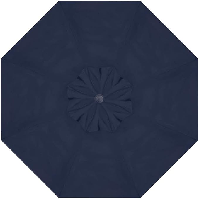 Treasure Garden Deluxe Auto-Tilt Octagon Market Umbrella, 11ft - Outdoor Patio, Deck, Pool, Backyard Stand Alone Umbrella - Heavy Duty w/Bronze Frame & Obravia2 Fabric (Navy)