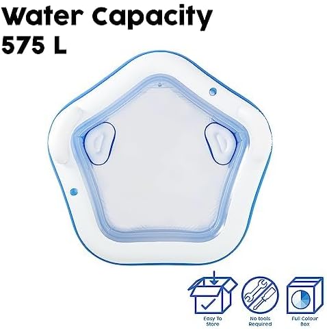 Bestway® 7' x 6'9" x 27"/2.13m x 2.06m x 69cm Backyard Oasis Family Pool