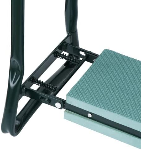 Garden Bench Foldable Stool Padded seat Cushion and Tool Bag