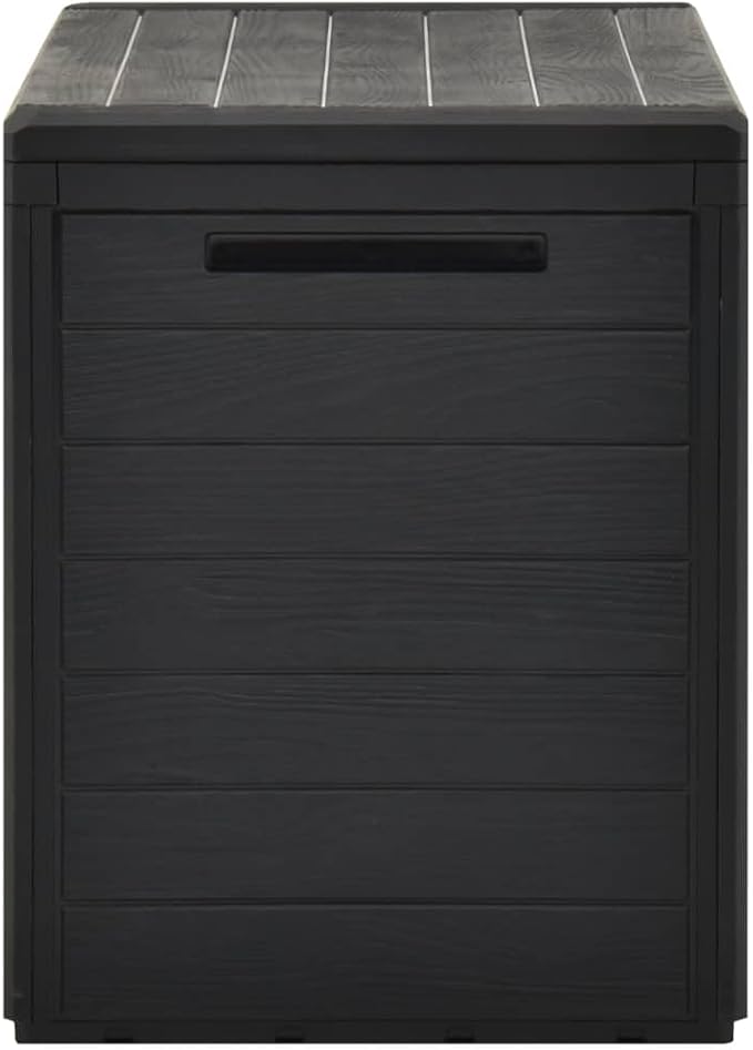 outside storage,outdoor,outdoor storage,delivery box,Patio Storage Box Anthracite 38.7"x17.3"x21.7"Designed for Courtyard Travel