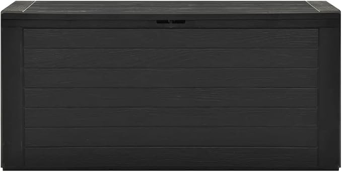 Garden Storage Box,Outdoor Bin for Gardening Tools,Waterproof,Sturdy Structure,With lid, for Storing Cushion,Pillow,Blanket,Toys,Garden Tools,Anthracite 45.7"x17.3"x21.7"(Priority Delivery)