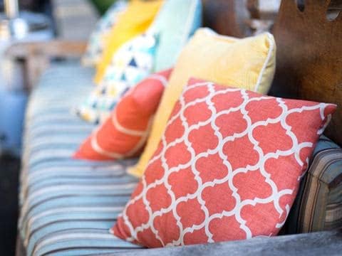 Sunbrella Outdoor Pillows for Patio Furniture - 20" W x 20" L x 6" T, Throw Pillow with Comfort, Style & Durability Designed for Outdoor Living - Made in The USA