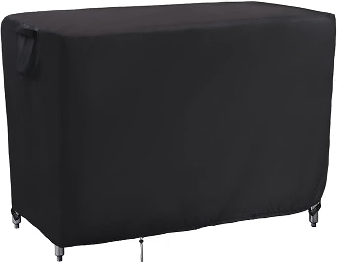 Kingling Outdoor Prep Table Cover, Waterproof Patio Table Covers Stainless Steel Metal Cover Protection for Patio Kitchen Prep/Work Table- 38''L x 26''W x 39''H(Black)