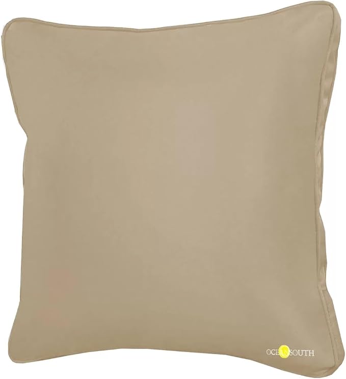 Oceansouth Boat Deck Pillow/Outdoor Waterproof Throw Pillow (Maroon, 16" x 16") Cushion Outdoor Furniture Lumbar Back for Chair Patio seat Cover Chairs Home Decor Pillows Waterproof Bed Cases Garden