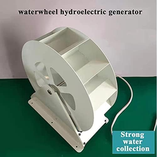 Water Wheel Generator Portable Micro Turbine For Outdoor Camping Battery Charging Silent Belt Drive Anti Rust Steel Construction
