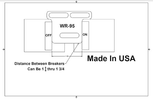Generator Interlock WR-95 Compatible with Siemens, Murray or ITE 100 amp sub Panel