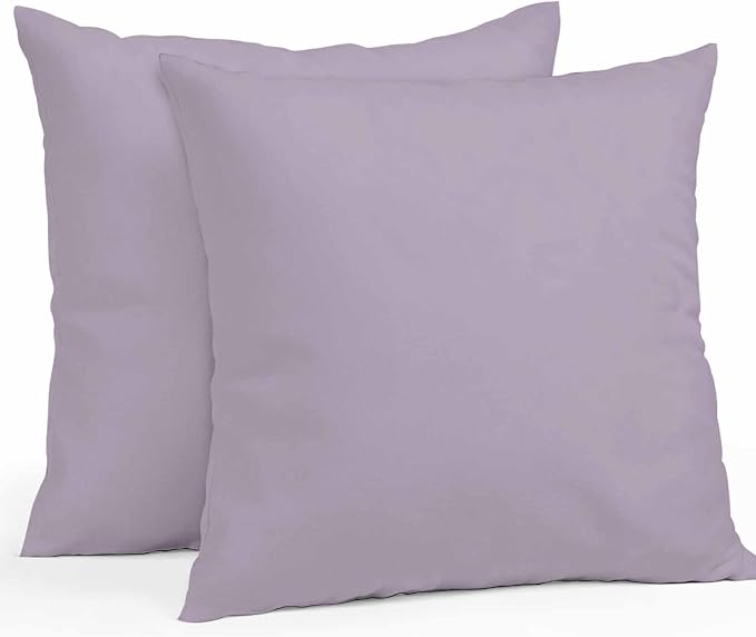 Throw Pillow Covers 18x18 Inch Set of 2, Purple Solid Color Waterproof Outdoor Pillow Covers, Aesthetics Contemporary Luxury Decorative Cushion Pillowcases for Couch, Sofa, Bed, Garden, Patio