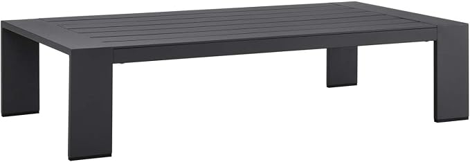 Modway Tahoe 2-Piece Fabric/Powder-Coated Aluminum Outdoor Set in Gray