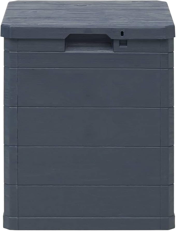 Patio Storage Box, Outdoor Storage Box Outdoor Storage Bench Deck Box Delivery Boxes For Outside Outdoor Furniture Suitable For Patios Pool Backyard Gardens 23.8 gal Anthracite