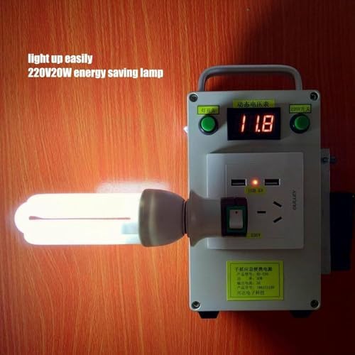 Portable Manual Hand Crank Generator 30W/150W/500W - Emergency Power Supply with LED Light, Ideal for Outdoor Use, Household Backup, and Power Outages