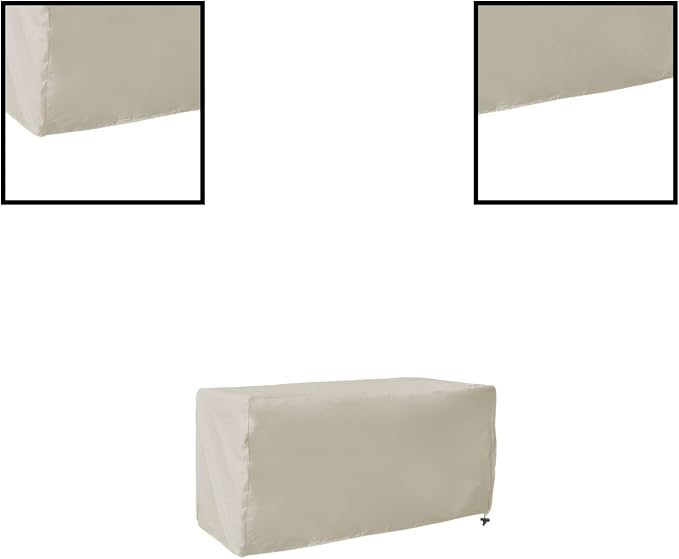 Outdoor Deck Box Cover for Patio Storage Box Protection with Secure Fit, 123x62x55 cm and 158x76x69 cm Options