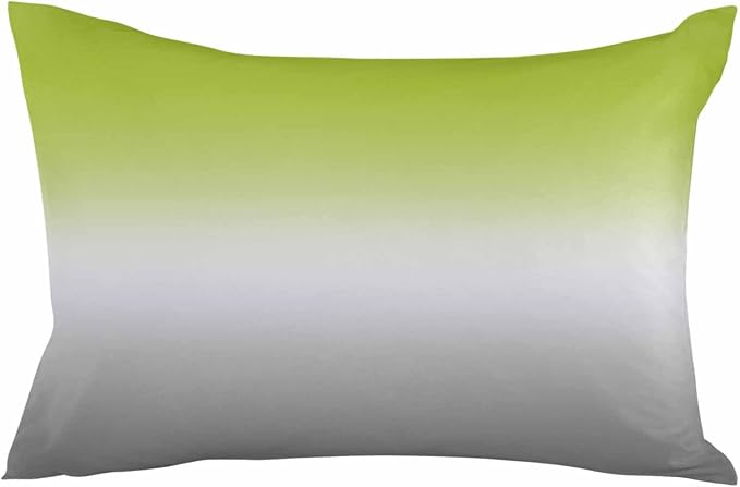 Outdoor Waterproof Throw Pillow Covers Set of 2 Ombre Green Lumbar Pillowcases 20x12 Inches Green Grey Patio Decorative Pillows Cushion Case Patio Pillows for Couch Bed Chair Garden