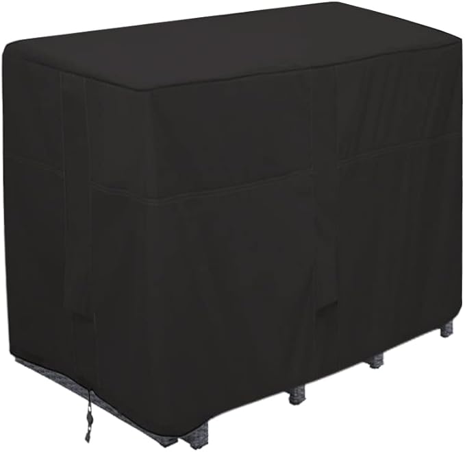 Outdoor Bar Height Dining Set Cover Heavy Duty Waterproof Patio Dining Set Cover for Rectangular 4 - Person 48'' Long Bar Height Dining Set