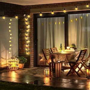 Lightdot 200FT Outdoor String Lights, LED Bistro String Lights with Shatterproof ST38 Vintage Bulbs, 2200K Dimmable, Waterproof Hanging Lights for Porch, Deck, Garden, Backyard, Balcony - ETL Listed