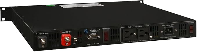 1000 Watt Negative 48 Volt Rack Mount Inverter to 120 Volt AC – 1U (-48V)