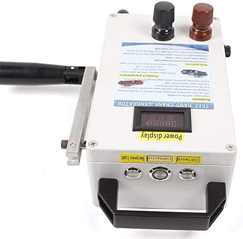 Household Hand Crank Generator,150W 110V Emergency Manual Power Supply Emergency Charger USB Output Camping Outdoor