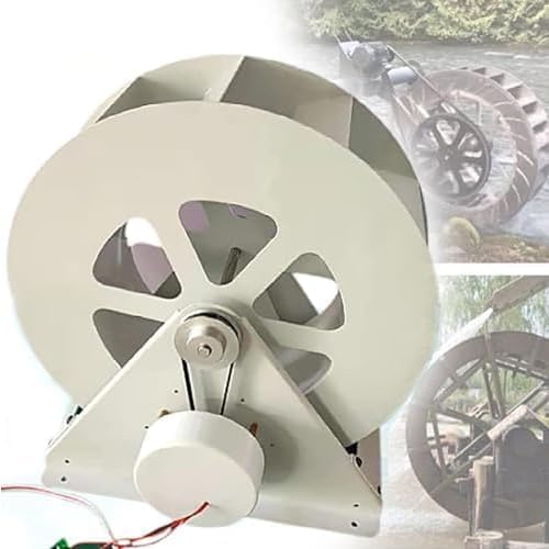 Water Wheel Generator Portable Micro Turbine For Outdoor Camping Battery Charging Silent Belt Drive Anti Rust Steel Construction