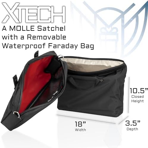 Xtreme Sight Line ~ G CUBƎ 100 Faraday Bag + XTECH Faraday Bag Combo for Medium to Large Generators and Electronics ~ Protects Against EMP/CME/EMF/RF ~ Diamond Form Farday Lined Interior ~ Black Combo