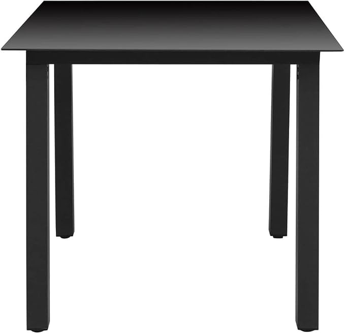 3-Piece Grey PE Rattan Bistro Set with Cushioned Chairs | Includes a square dining table and two seats, ideal for compact outdoor spaces like patios, balconies, and terraces.