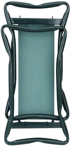 Garden Bench Foldable Stool Padded seat Cushion and Tool Bag