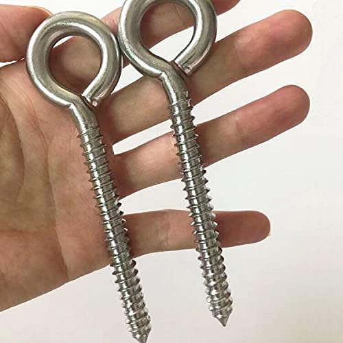 Hammock Hanging Kit, stainless steel hammock hardware by Load Capacity 1300lbs Hammock Eye Hook screws & Carabiners for Hanging Swing, Hammock, Tree, Indoor & Outdoor