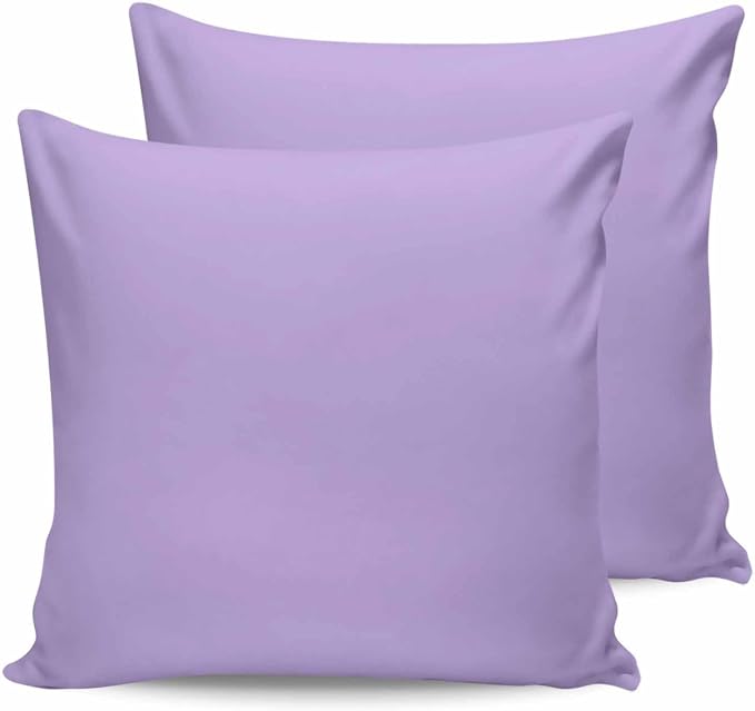 Outdoor Waterproof Throw Pillow Covers Set of 2 Lavender Purple Pillowcases 24x24 Inches Simple Style Patio Decorative Pillows Cushion Case Patio Pillows for Couch Bed Chair Garden