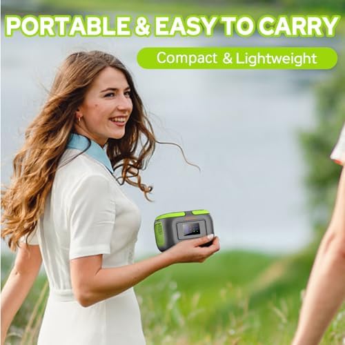 Portable Power Station with Foldable 40W Solar Panel, 300W Solar Powered Generator with Panels,110V AC Outlet Camping Solar Power Bank Generators Battery Pack for Laptop Home RV Outdoor Power Outage