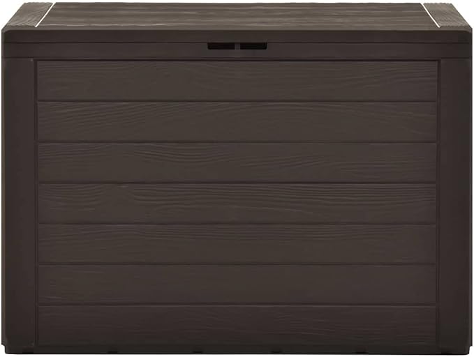 Patio Storage Box,Outdoor Toy Box,Outdoor Cushion Storage,Pool Storage,Outdoor Towel Storage,for Patio Furniture, Pillows, Pool Supplies, Garden Tools, Brown 30.7"x17.3"x21.7"