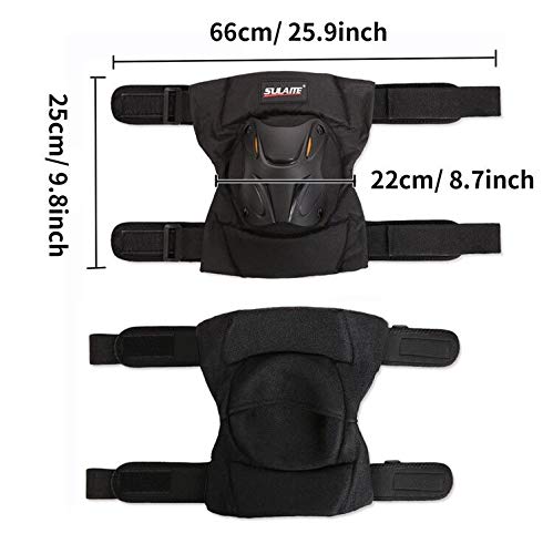 GLEIM Work Knee Pads Heavy Duty 1 Pair Adjustable Gardening | EVA Memory Foam,PP Hard Shell,Impact Resistant,Military-Grade Rivets,Ventilated,For Construction,Gardening,Flooring