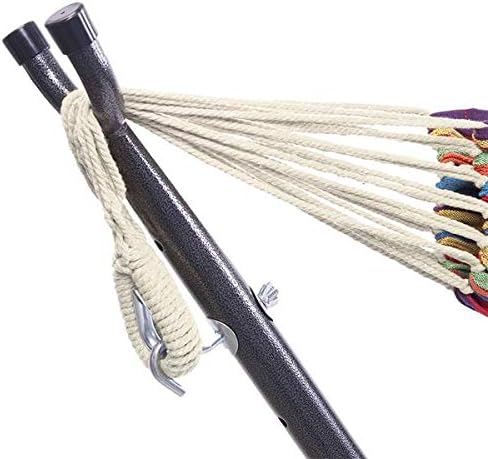 Hammock Set (Hammock Frame Small Color Bar) Natural Rope (Color bar)