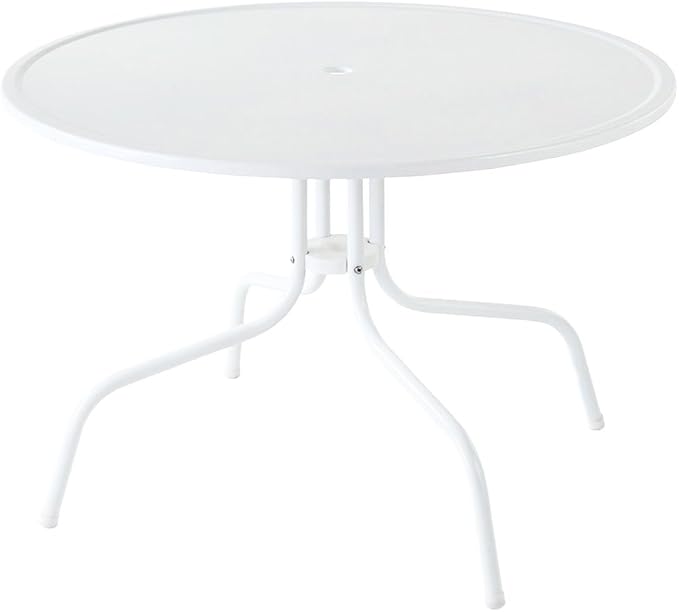 Crosley Furniture Griffith 5-Piece Outdoor Dining Set for 4, Retro Metal Round Patio Table and Chairs, Grasshopper Green