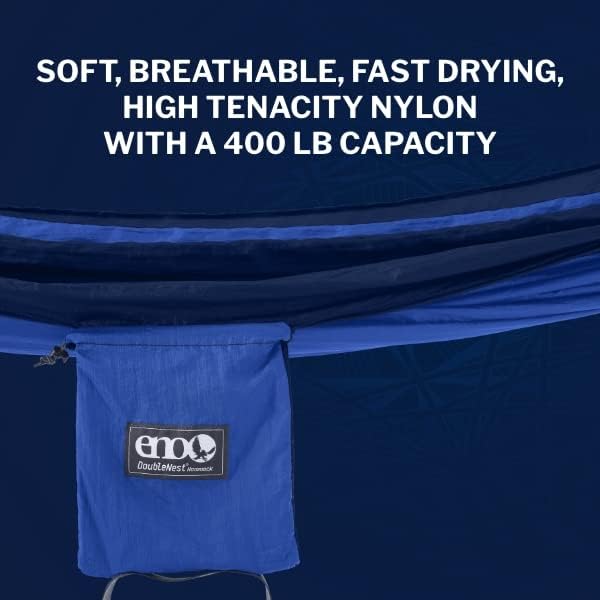 ENO, Eagles Nest Outfitters DoubleNest Lightweight Camping Hammock, 1 to 2 Person, Special Edition Colors, ATC