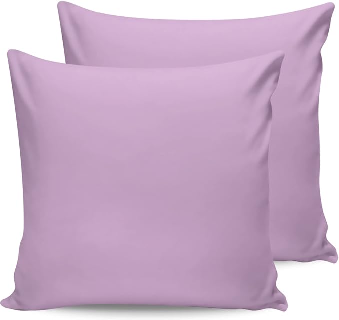 Outdoor Waterproof Throw Pillow Covers Set of 2 Lavender Pillowcases 26x26 Inches Solid Purple Color Patio Decorative Pillows Cushion Case Patio Pillows for Couch Bed Chair Garden