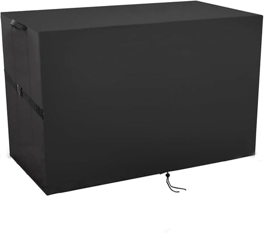 Outdoor Storage Box Cover，Waterproof Resin Storage Bin Cover Deck Box Covers-22"L x 43.6"W x 22.4"H
