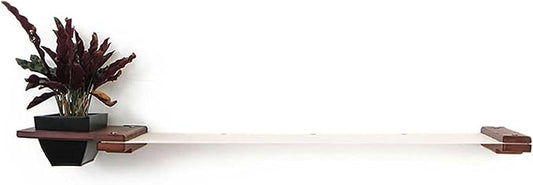 Catastrophic Creations Cat Planter Lounge Cat Hammock — 41-Inch Brown/Natural Canvas— Cat Wall Shelf— Cat Wall Furniture — Cat Climbing Shelves — Cat Floating Shelves — Cat Wall Hammock