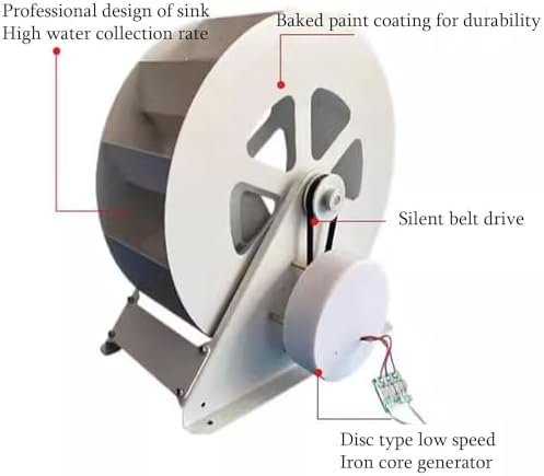 Micro Hydro Generator Low Flow Water Turbine 1-35V DC Portable Hydraulic Power System for Outdoor Camping Battery Charging Silent Belt Drive Eco Friendly Energy Solution Compact Design